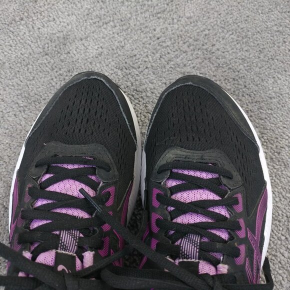 ASICS Gel Contend 8 Womens Size 9.5 Running Shoes Low Top Black Purple 1012B320 - Picture 6 of 10
